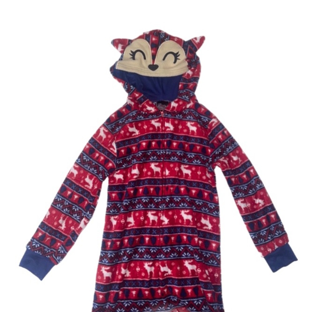 Christmas rudolf one piece kids pajamas